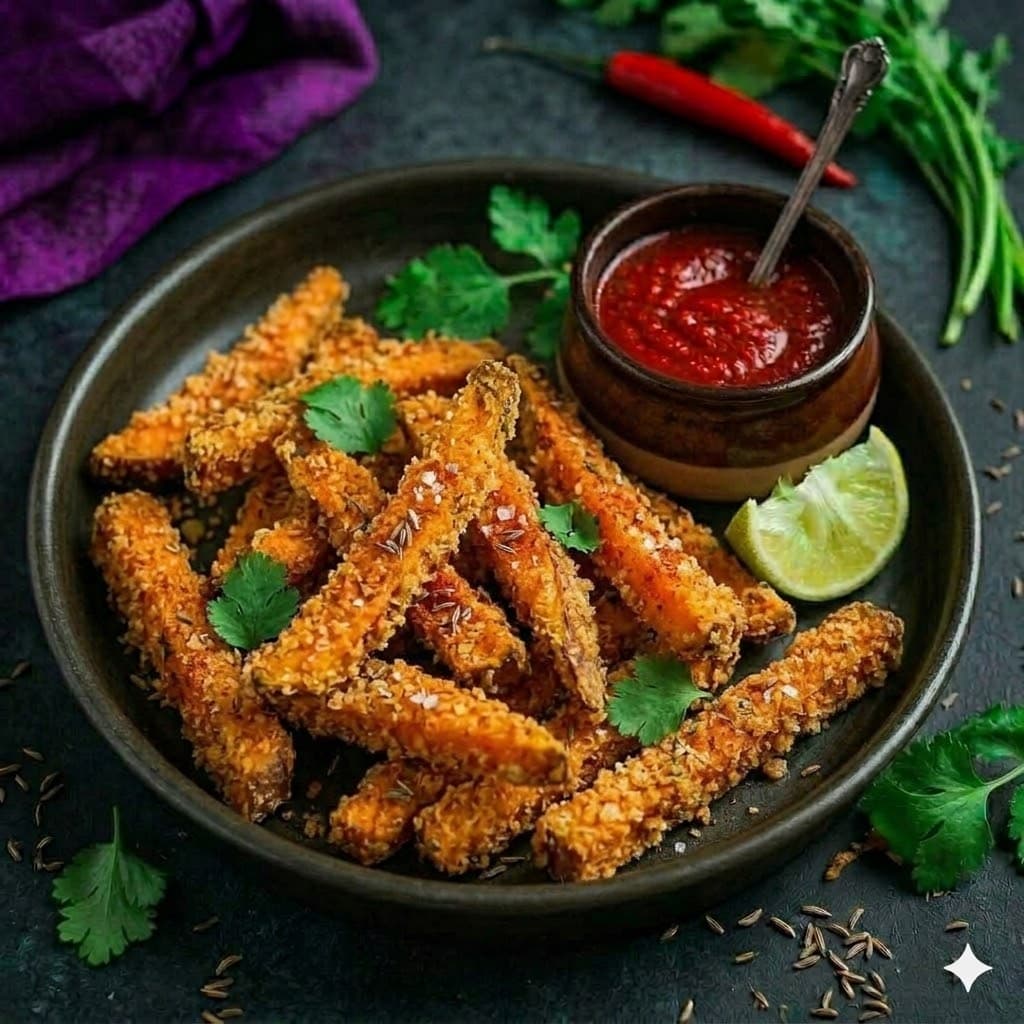 Coated Sweet Potato Fries